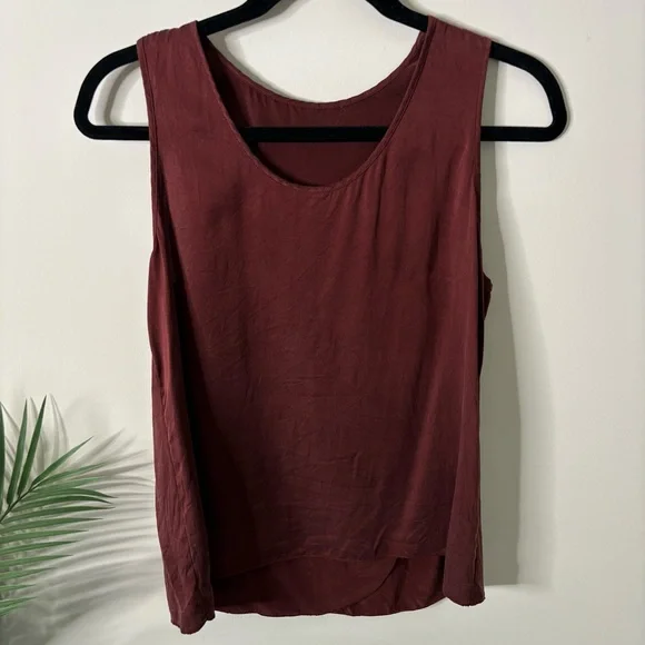 LUNYA Washable Silk Tank Top Red - Picture 2 of 5